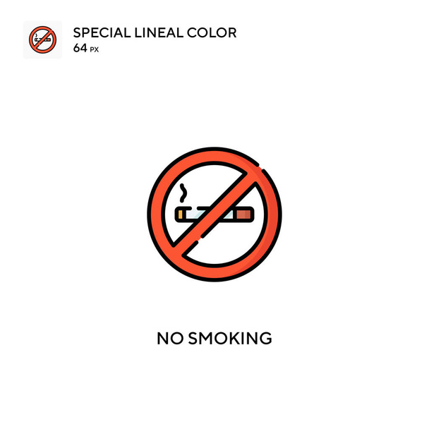No fumar Icono especial vector de color lineal. No fumar iconos para su proyecto de negocio - Vector, Imagen