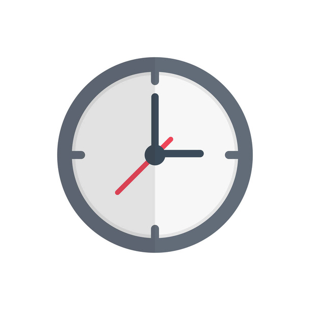 clock vector flat color icon - Vecteur, image