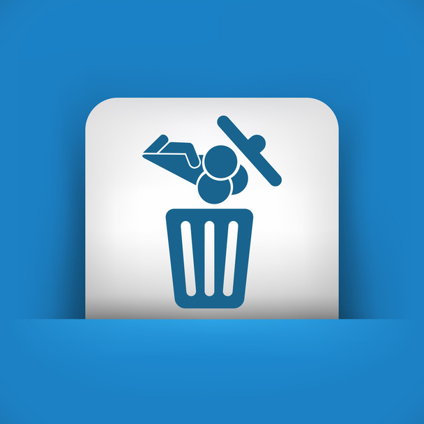 Icône poubelle alimentaire
 - Vecteur, image