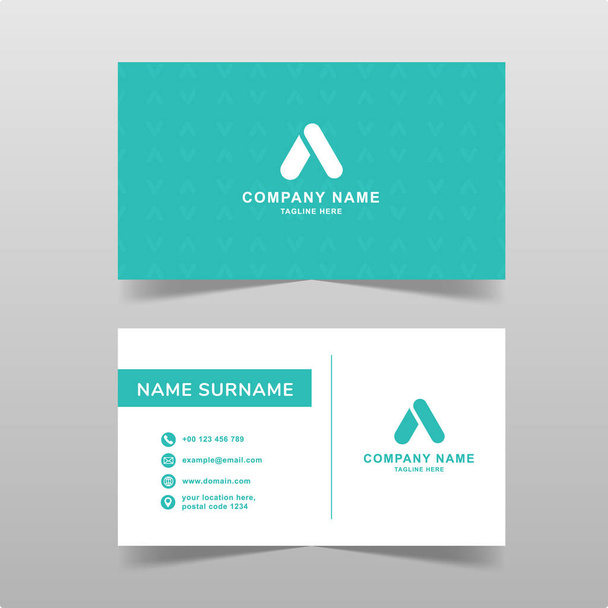 Minimal business card vector template. - Vector, Image