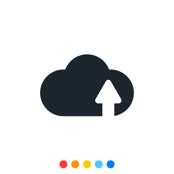 Icône de téléchargement Cloud, Icône Cloud mignon. - Vecteur, image