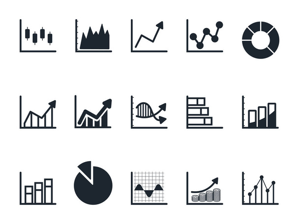 Chart and Graph icon set,Pie chart icon. - Vector, Image