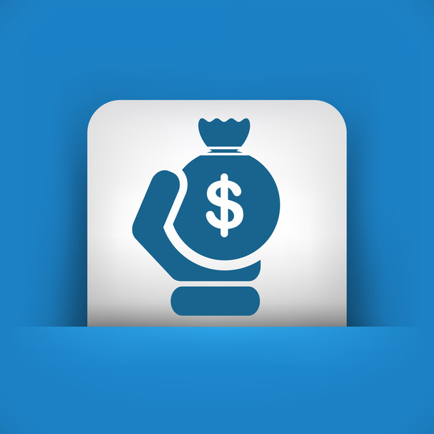 Money sac icon - Vector, Image