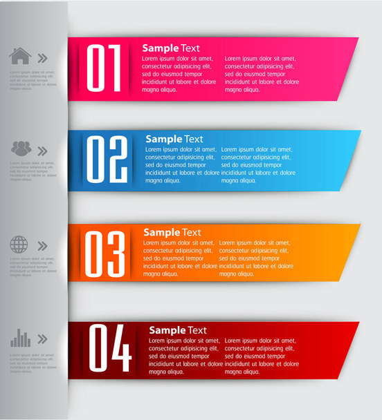 business info graphic concept design, vector illustration template - Διάνυσμα, εικόνα