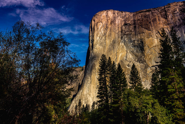 Weltberühmte Kletterwand von El Capitan, Yosemite Nationalpark, Kalifornien, USA - Foto, Bild
