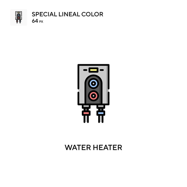 Chauffe-eau Icône vectorielle de couleur linéaire spéciale. icônes chauffe-eau pour votre projet d'entreprise - Vecteur, image