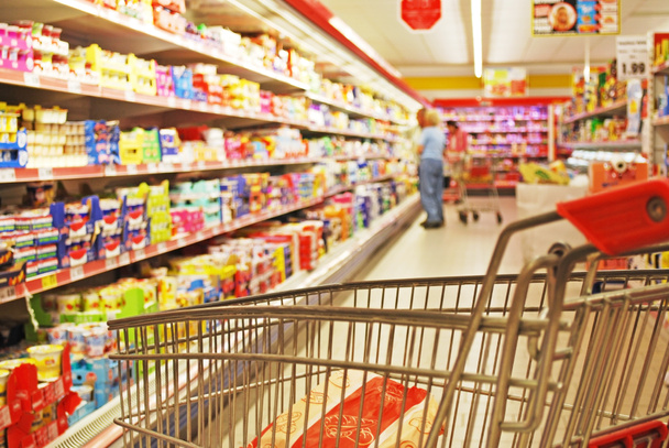 Prateleiras de supermercado - Foto, Imagem