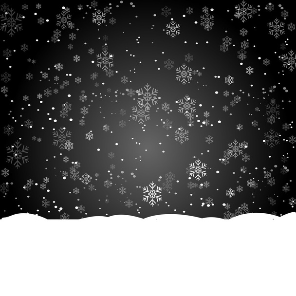 Noche de nieve
 - Vector, imagen