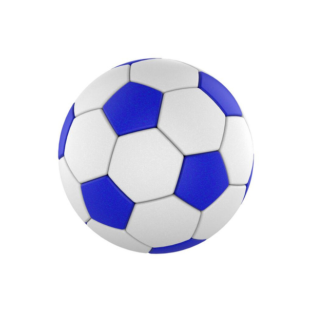 Pallone da calcio classico. Pallone da calcio su sfondo bianco. Pallone da calcio isolato. Illustrazione 3D. - Foto, immagini