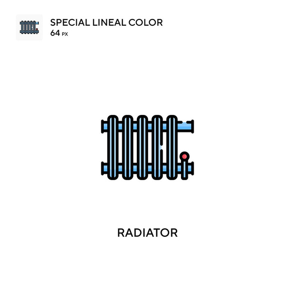 Radiator Special lineal color vector icon. Radiator icons for your business project - Vector, Image