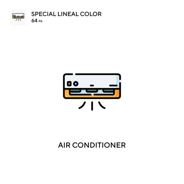 Klimaanlage Spezielles lineares Farbvektorsymbol. Symbole für Klimaanlagen für Ihr Geschäftsprojekt - Vektor, Bild