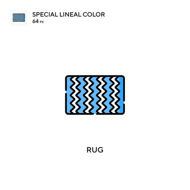 Rug Különleges lineáris szín vektor ikon. Rug ikonok az üzleti projektjéhez - Vektor, kép