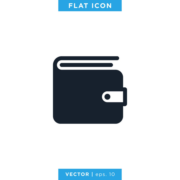 Wallet Icon Vector Logo Design Template - Vector, Image