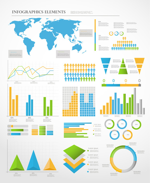 Set of Infographic Elements. - Vector, Image