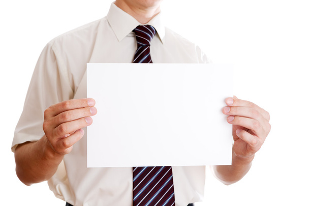 Businessman with paper - Photo, Image