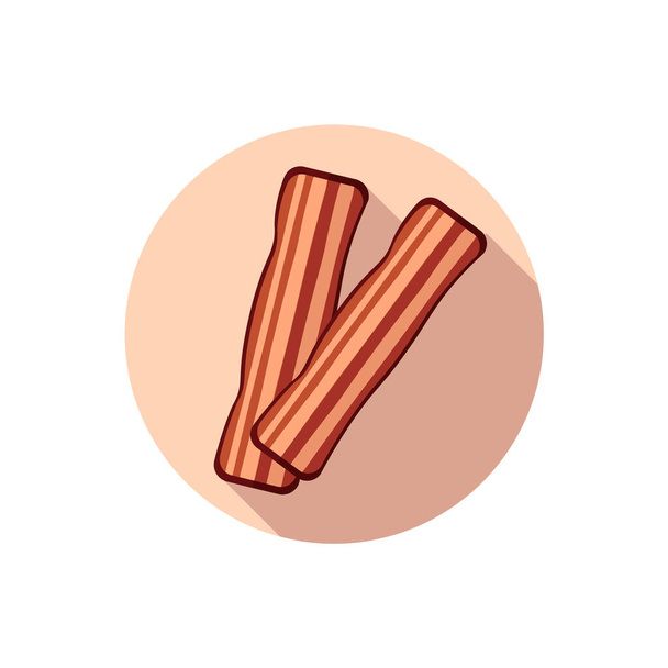 Flat design bacon - Vector, Image