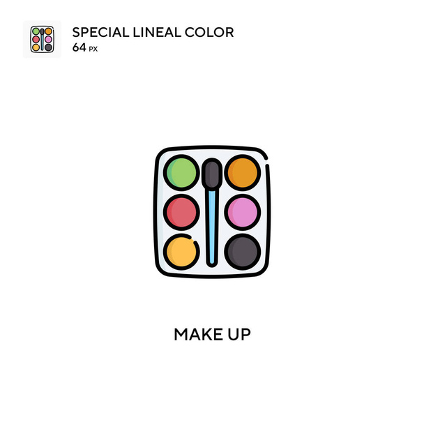 Make up Special lineal color vector icon. Make up icons for your business project - Vector, Image