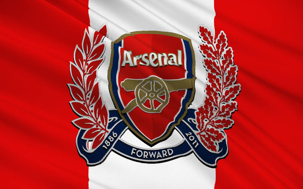 Flag football club FC Arsenal, Αγγλία - Φωτογραφία, εικόνα