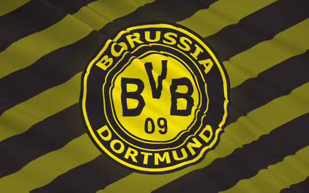 Flaga klub piłkarski FC Borussia Dortmund, Gegmany - Zdjęcie, obraz