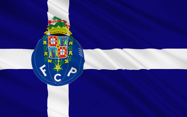 Flaga klub piłkarski FC Porto, Portugalia - Zdjęcie, obraz