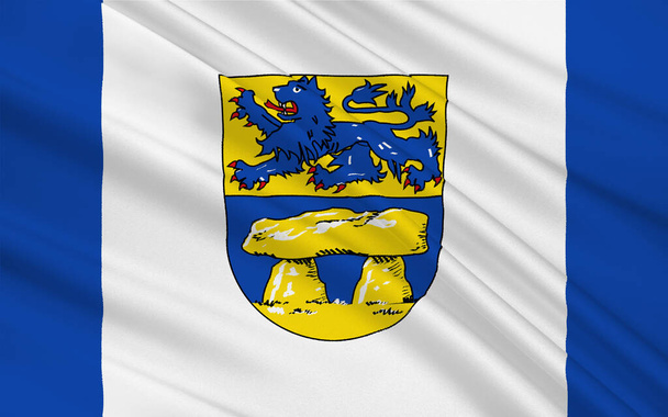 Σημαία της Heidekreis είναι μια περιοχή στην Κάτω Σαξονία, Γερμανία. 3D εικονογράφηση - Φωτογραφία, εικόνα