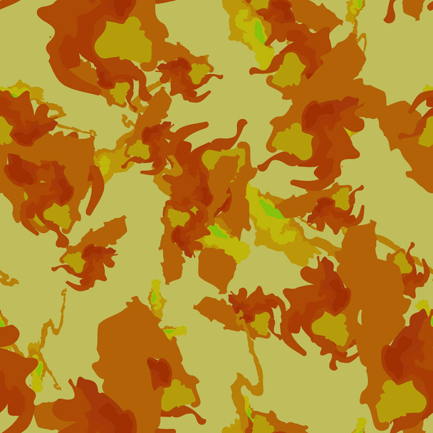 Urban camouflage of various colors. Seamless pattern that can be used as a textile, background or backdrop, computer wallpaper - Vector, Image