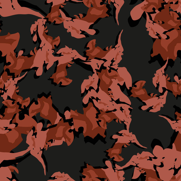 Urban camouflage of various colors. Seamless pattern that can be used as a textile, background or backdrop, computer wallpaper - ベクター画像