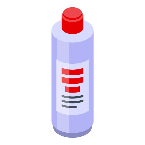 Bath shampoo bottle icon, isometric style - Vector, Imagen
