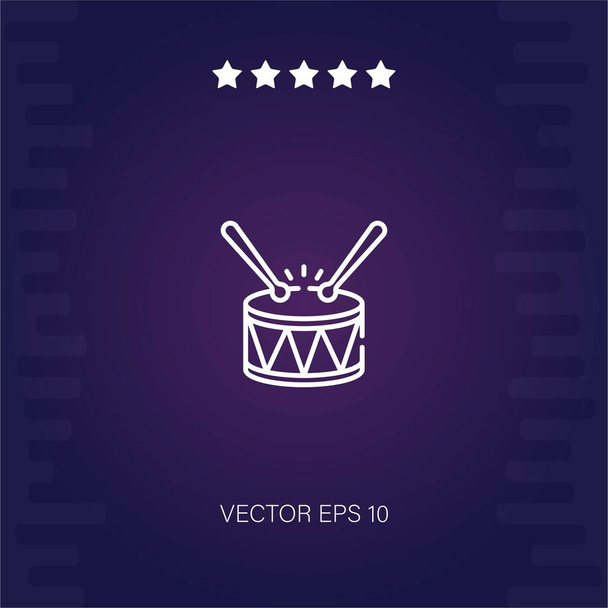 drum vector icon modern illustration - Vector, Image