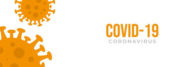 laranja corona vírus design de fundo com espaço de cópia
 - Vetor, Imagem