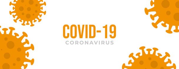 conception de fond de virus corona orange avec espace de copie - Vecteur, image