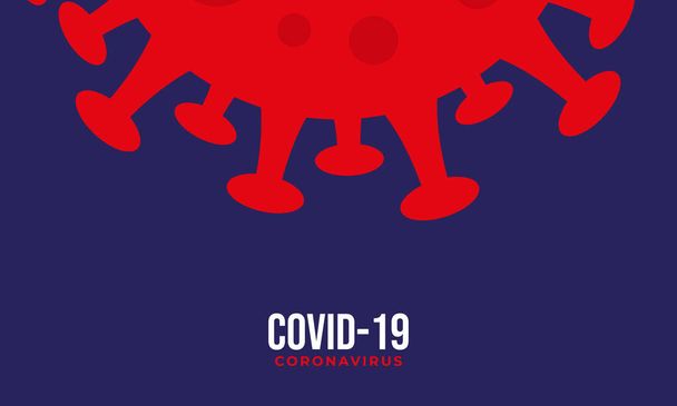 επίπεδο covid σχεδιασμό φόντου, κόκκινο κορώνα του ιού σχέδιο εικονογράφηση φόντου - Διάνυσμα, εικόνα