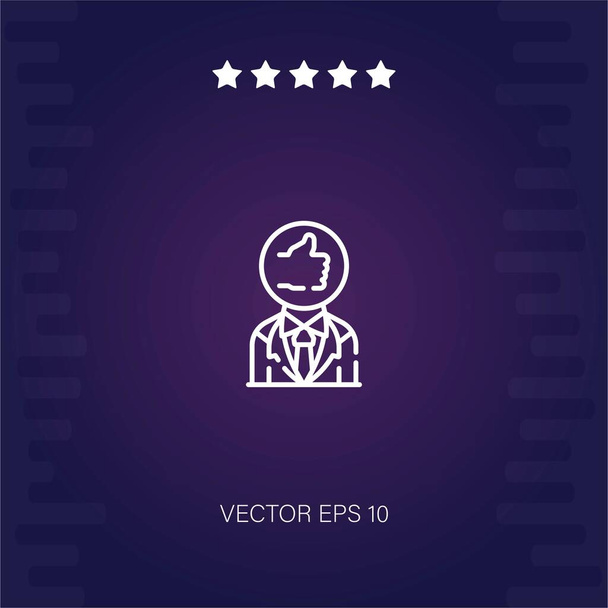 hitelességi vektor ikon modern illusztráció - Vektor, kép