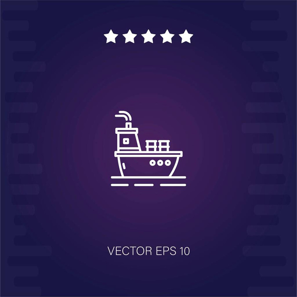 vektorová ikona ropného tankeru moderní ilustrace - Vektor, obrázek