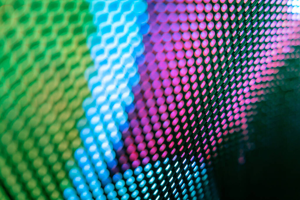 CloseUp LED blurred screen. LED soft focus background. abstract background ideal for design. - Фото, зображення