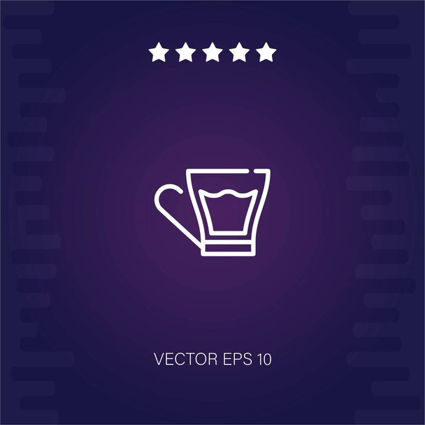 kávécsésze vektor ikon modern illusztráció - Vektor, kép