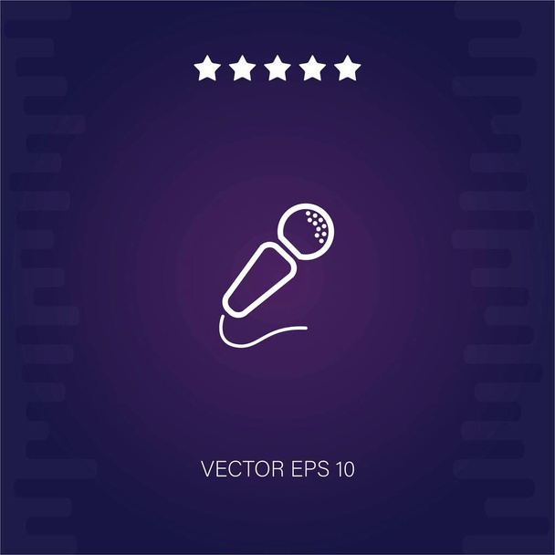 mikrofonní vektorová ikona moderní ilustrace - Vektor, obrázek