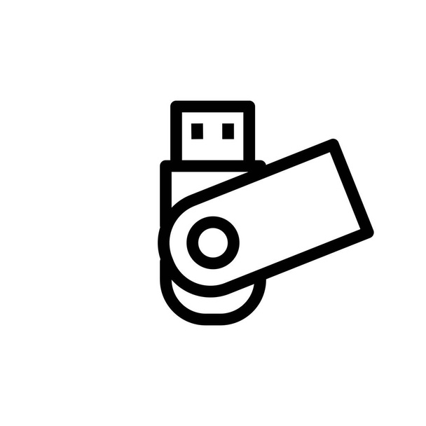 Vector illustration, flash disk icon design template - Vector, Image