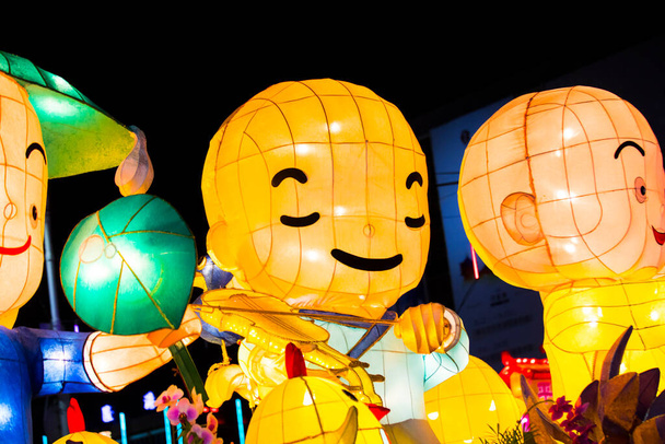 Chinese traditional festivals, New Year, Lantern Festival, Zhongyuan Purdue, will hold gorgeous and colorful lantern festivals - Photo, Image