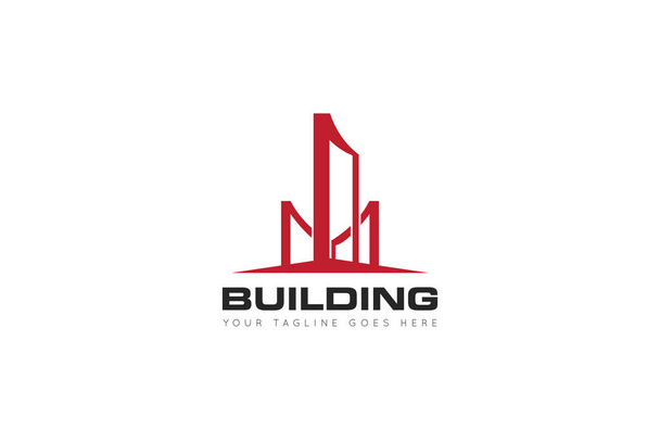 building logo and real estate icon vector illustration design Template - Vector, Image