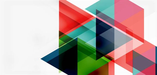 幾何学的抽象的背景、モザイク三角形と六角形の形。ビジネスや技術のプレゼンテーションのためのトレンディな抽象的なレイアウトテンプレート,インターネットポスターやウェブパンフレットカバー,壁紙 - ベクター画像