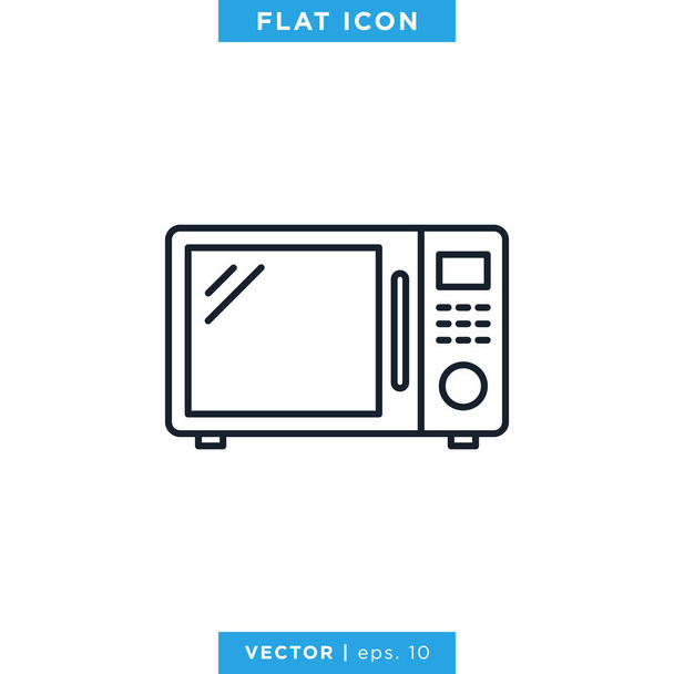 Micmicrowave Icon Vector Design Template. Стол для голосования. - Вектор,изображение