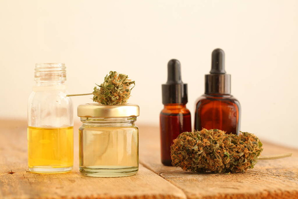 Maconha medicinal óleo de cannabis cbd - Foto, Imagem