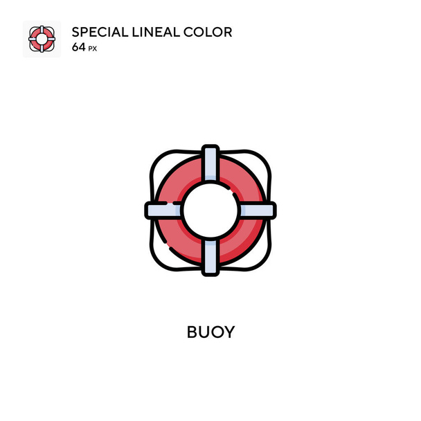 Buoy Special lineal color icon.Buoy icons for your business project - Vector, Image