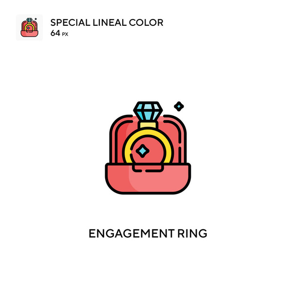 Δαχτυλίδι αρραβώνων Special lineal color icon.Δαχτυλίδι αρραβώνων εικονίδια για την επιχείρησή σας - Διάνυσμα, εικόνα