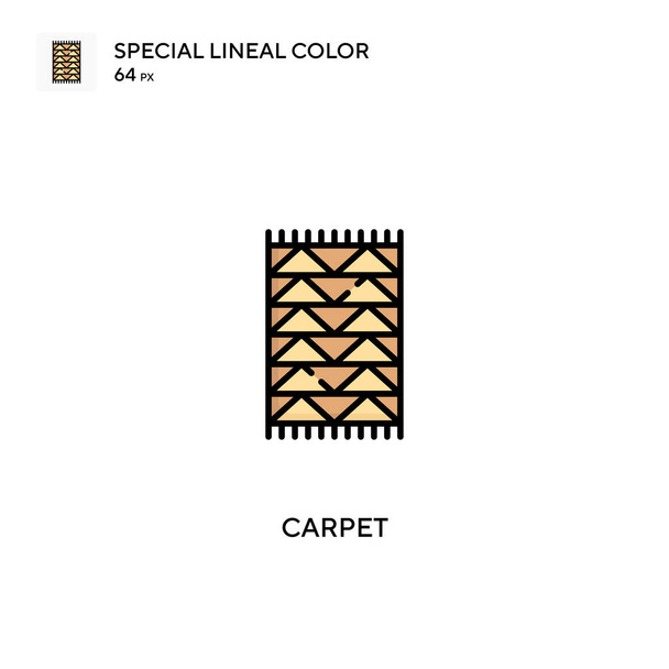Tapijt Speciale lineal kleur icon.Carpet pictogrammen voor uw business project - Vector, afbeelding