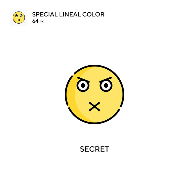 Ícones secretos de cor linear especial icon.Secret para o seu projeto de negócio
 - Vetor, Imagem