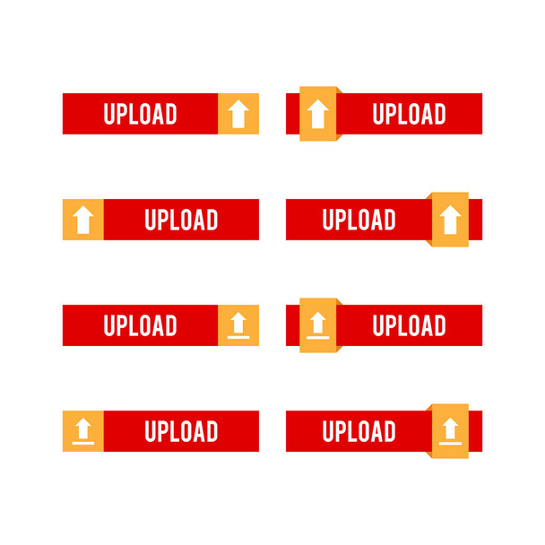 Upload button vector design template - ベクター画像