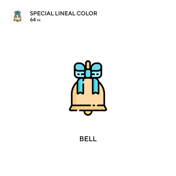 Bell Specjalna ikona koloru linii.Bell ikony dla projektu biznesowego - Wektor, obraz
