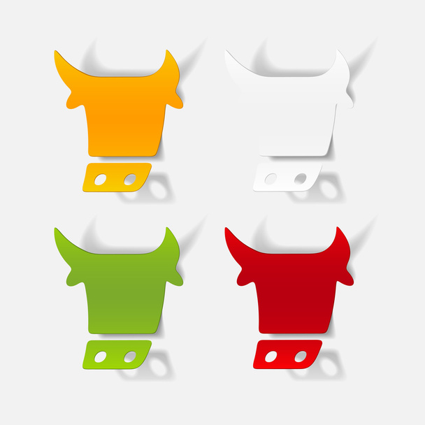 realistic design element: cow - Vector, Image